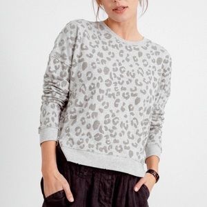 Rails cheetah sweater with zippers size S